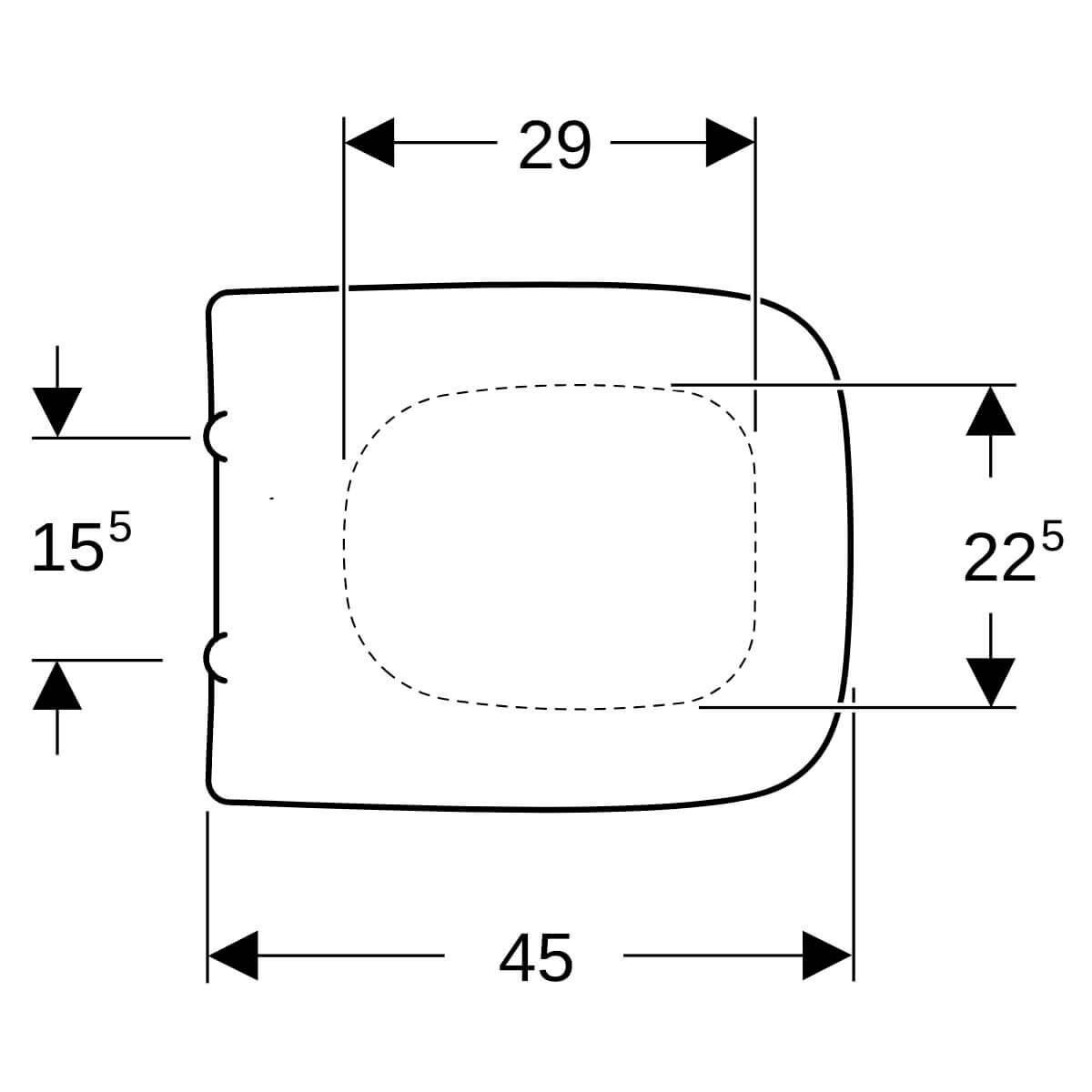 Geberit WC-Sitz Renova Plan weiß