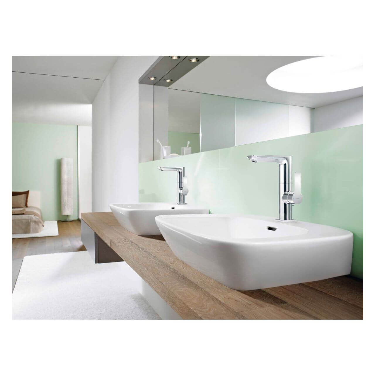 Hansa Waschtischarmatur Hansaligna Chrom DN 15 mit Ablaufgarnitur