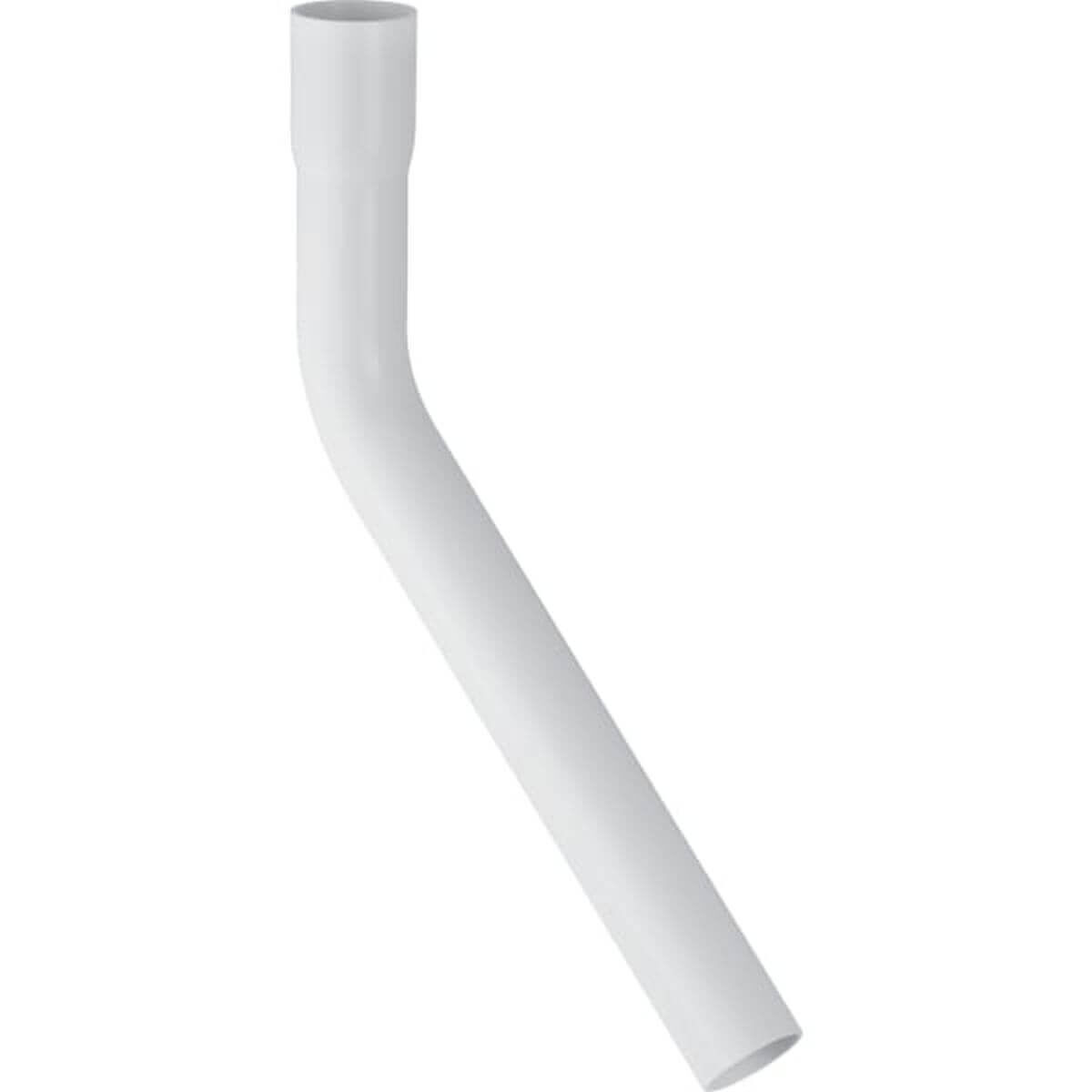 Geberit Spülbogenverlängerung 45°, 30x10 cm, 44 mm, mit Steckmuffe Weiß