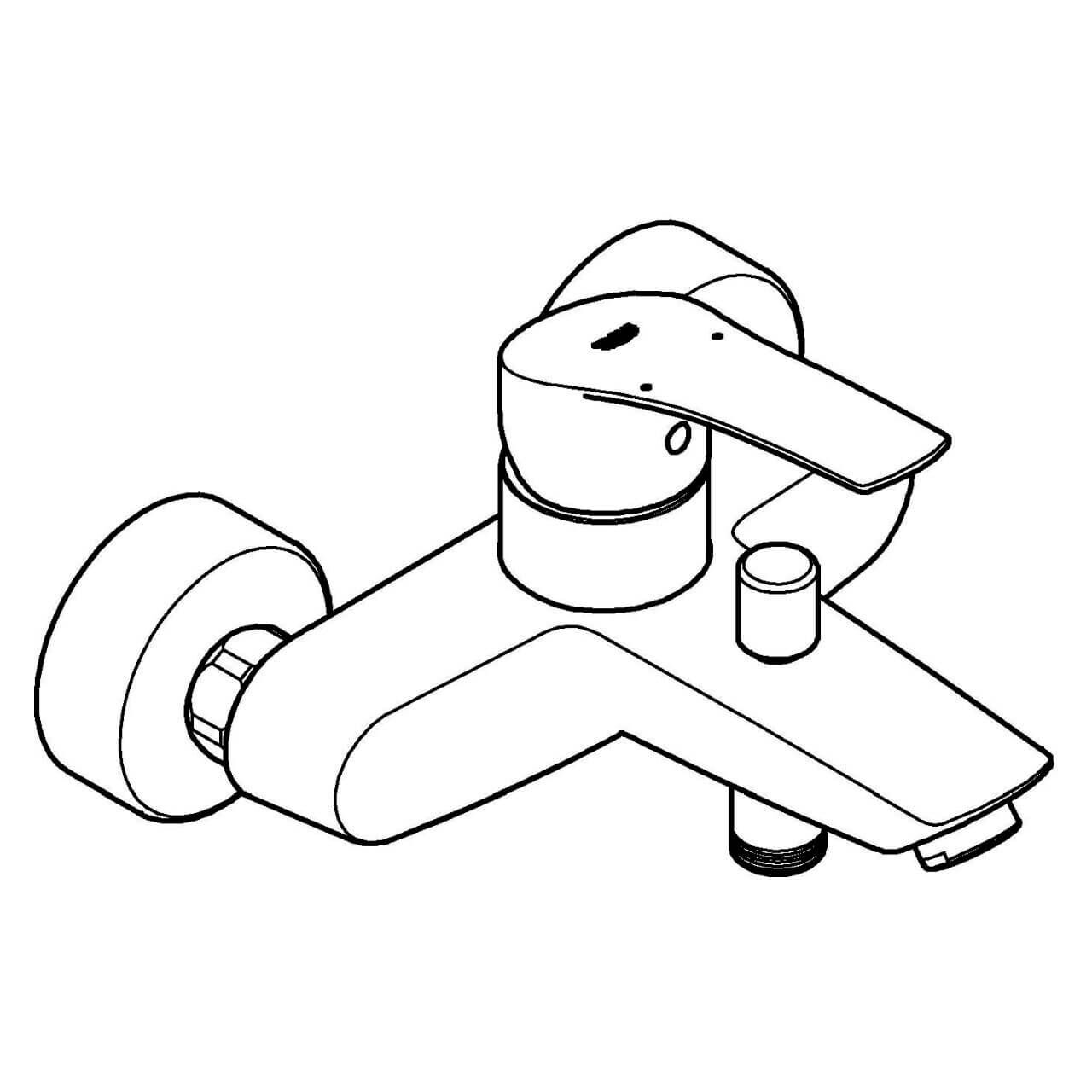 Grohe Wannenarmatur Eurosmart 1/2 mit Temperaturbegrenzer