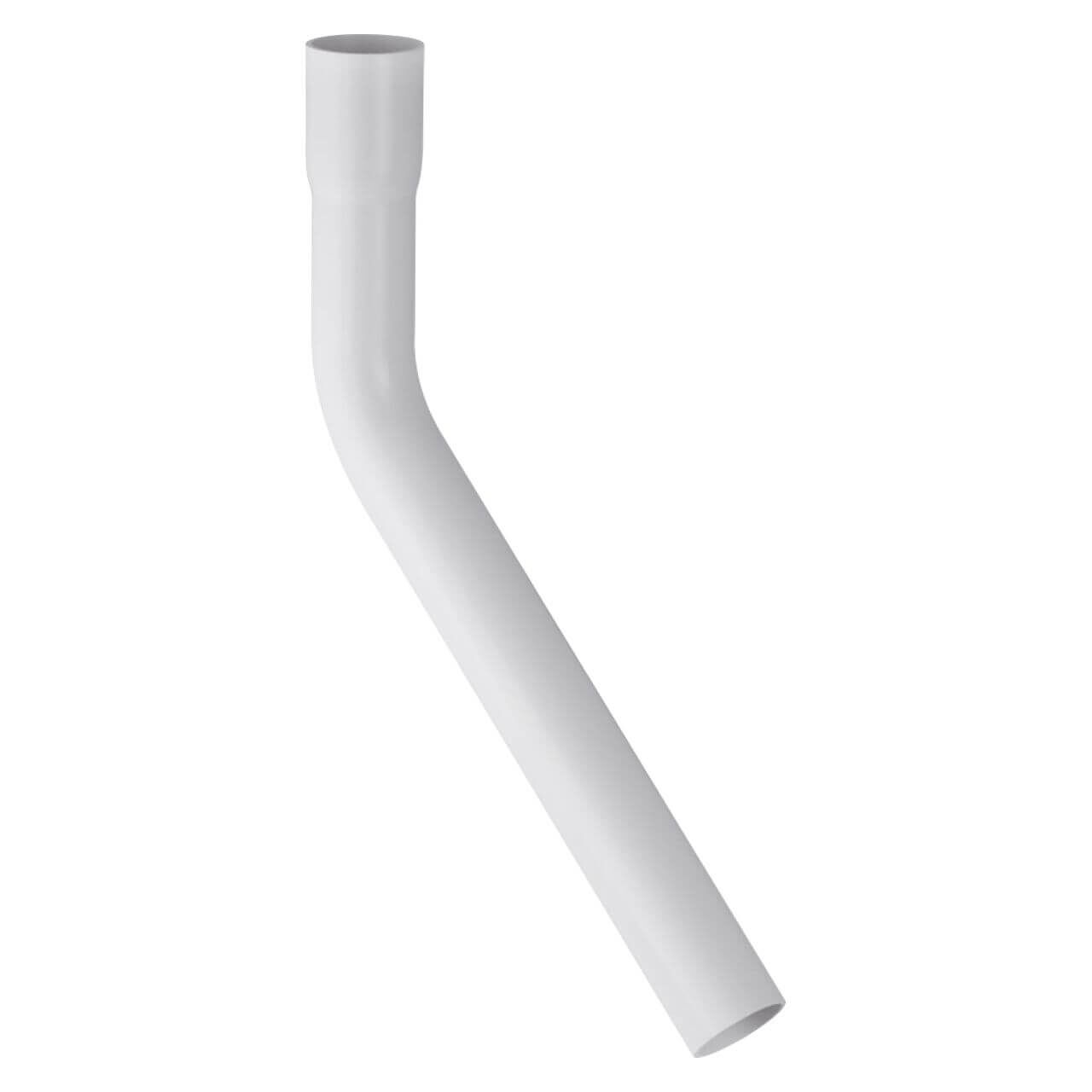 Geberit Spülbogenverlängerung 45°, 30x10 cm, 44 mm, mit Steckmuffe Weiß (118020111)