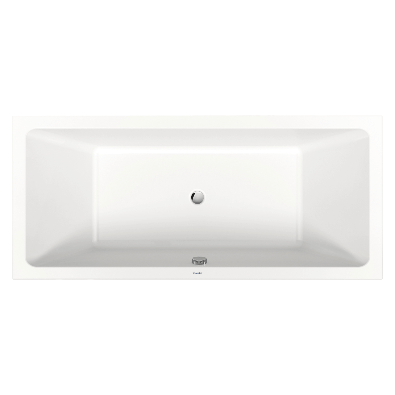 Duravit Rechteck-Badewanne No.1 180x80 cm Weiß, 2 Rückenschrägen (700492000000000)