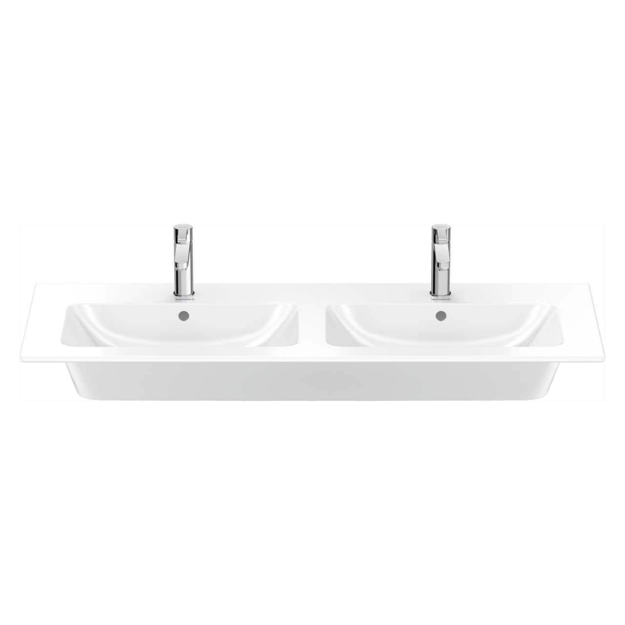 Duravit Doppelwaschtisch Me by Starck 130x49 cm Weiß 2 Hahnlöcher WonderGliss (23361300001) – jetzt bei Meds24 Duravit Doppelwaschtisch Me by Starck 130x49 cm Weiß 2 Hahnlöcher WonderGliss (23361300001)