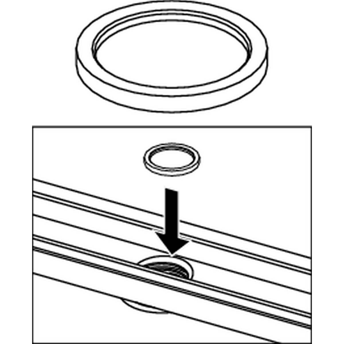 TECEdrainline Seal Duschrinne Tauchrohrdichtung