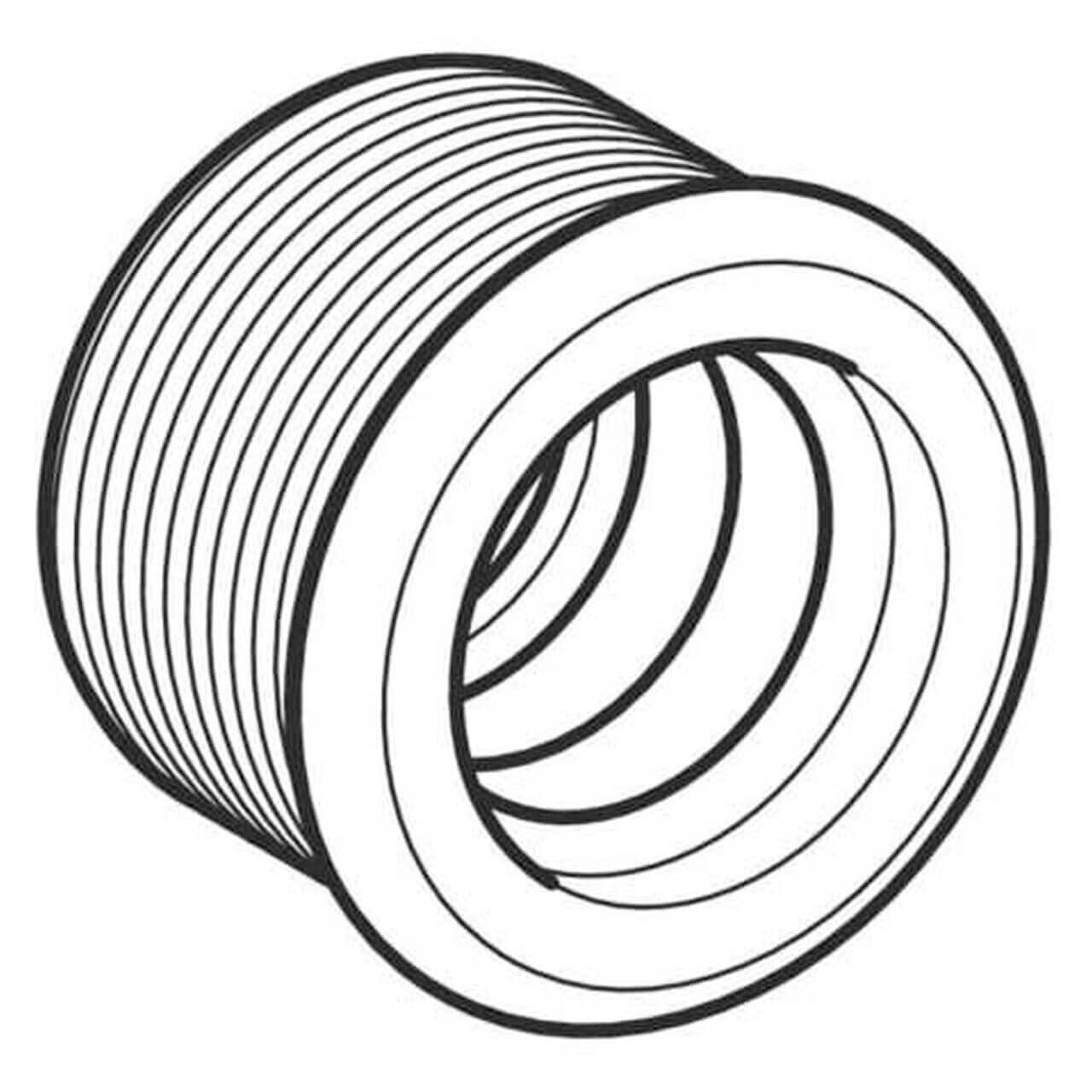 Geberit Manschette 40 x 57 mm, für Bidet und Waschtisch, EPDM (10331750)