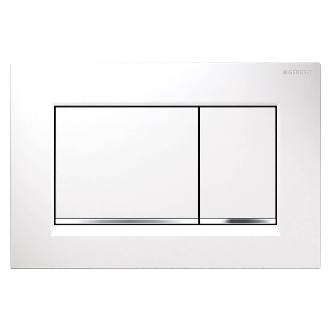 Geberit Betätigungsplatte Sigma 30 Weiß/Chrom (115883KJ1) – jetzt bei Meds24 Geberit Betätigungsplatte Sigma 30 Weiß/Chrom (115883KJ1)
