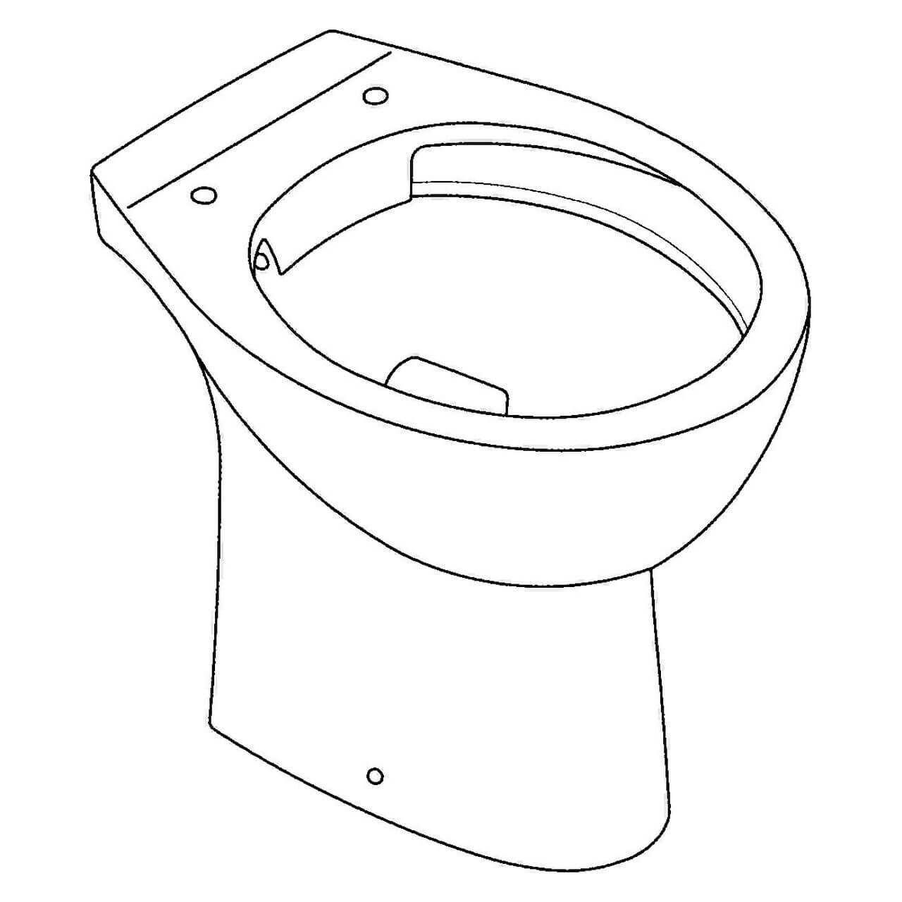 Grohe Stand-WC Bau Keramik Weiß 356x400 mm