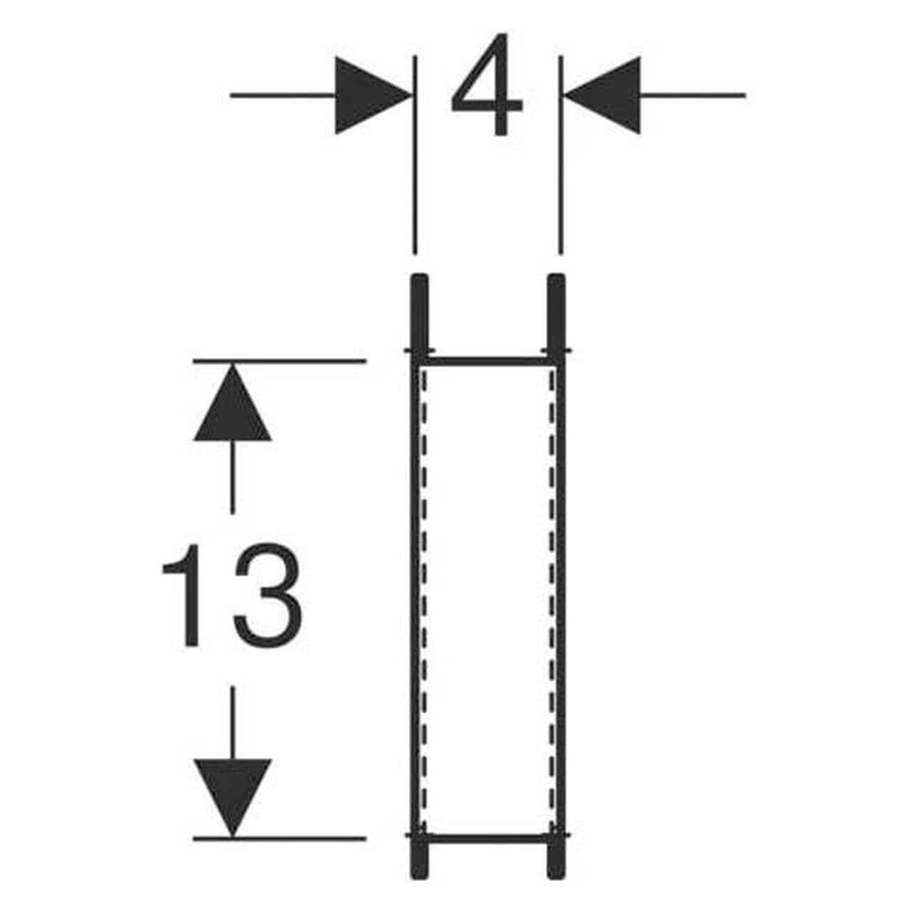 Geberit - Abstützungsset - Duofix 2 Stück verzinkt