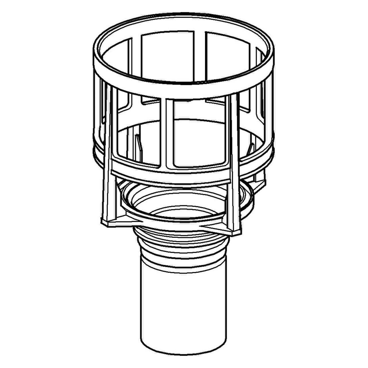 Grohe Ventilsitz mit O-Ring für Wandeinbau-Spülkästen 6–9 l, 41 mm