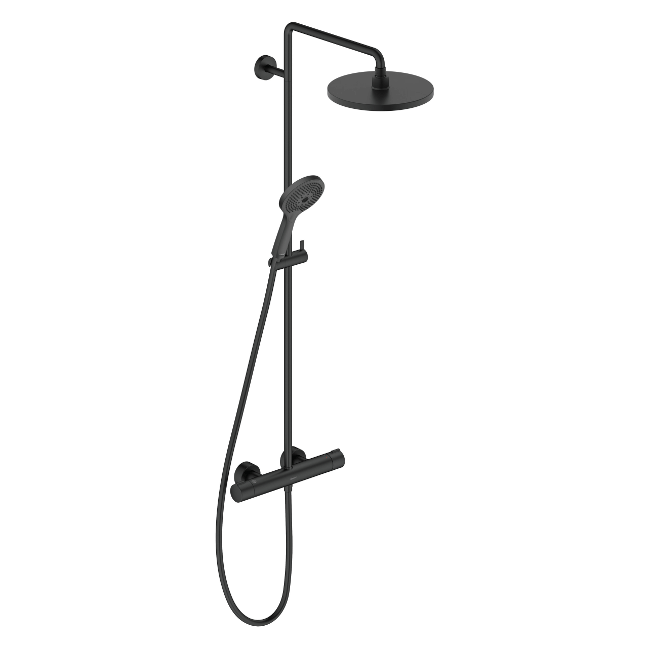 Duravit Duschsystem C.1 350 mm mit Thermostat Schwarz Matt (C14280008046)