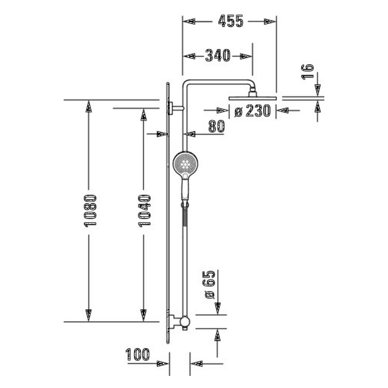 Duravit Duschsystem C.1 350 mm mit Brausethermostat Chrom (C14280008010) – jetzt bei Meds24 Duravit Duschsystem C.1 350 mm mit Brausethermostat Chrom (C14280008010)