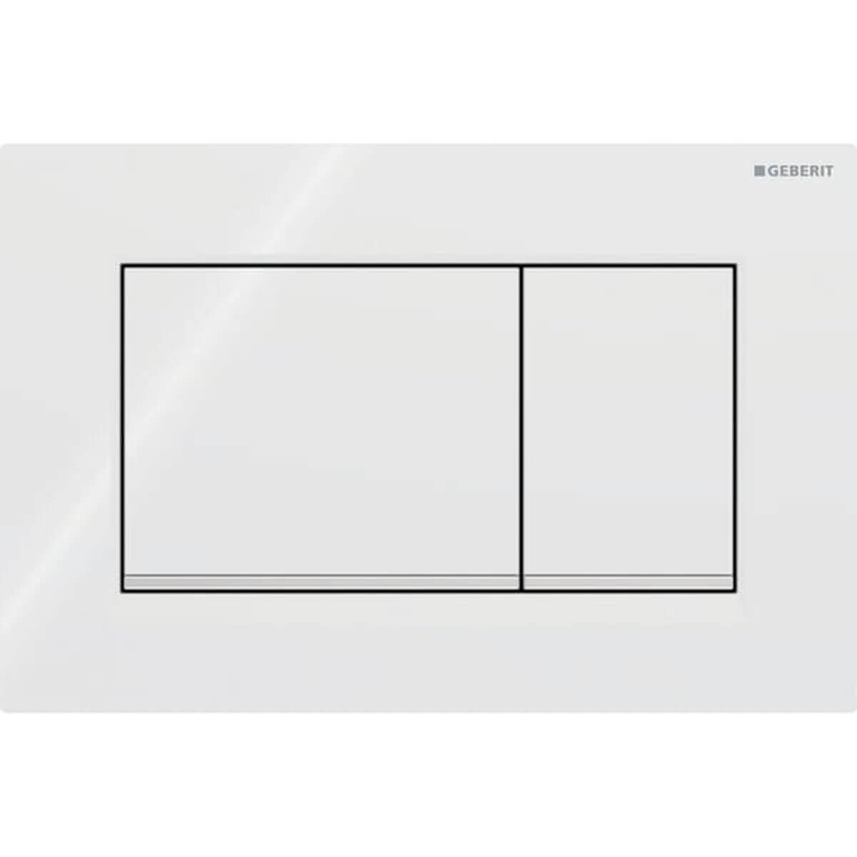 Geberit Betätigungsplatte Sigma 30 Weiß/Chrom