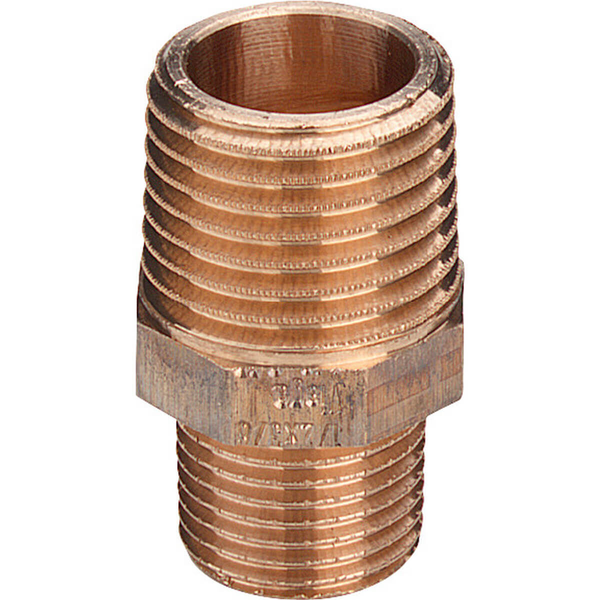 Viega Reduziernippel 3245 R 1 1/4 x R 1 Rotguss