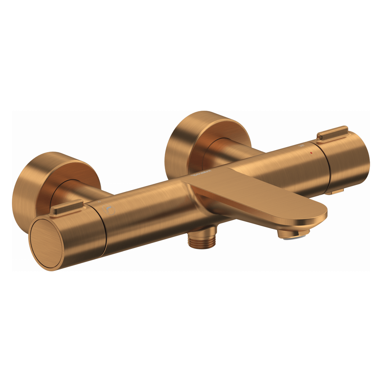 Duravit Badewannenarmatur Wave AP Bronze gebürstet mit Umstellventil