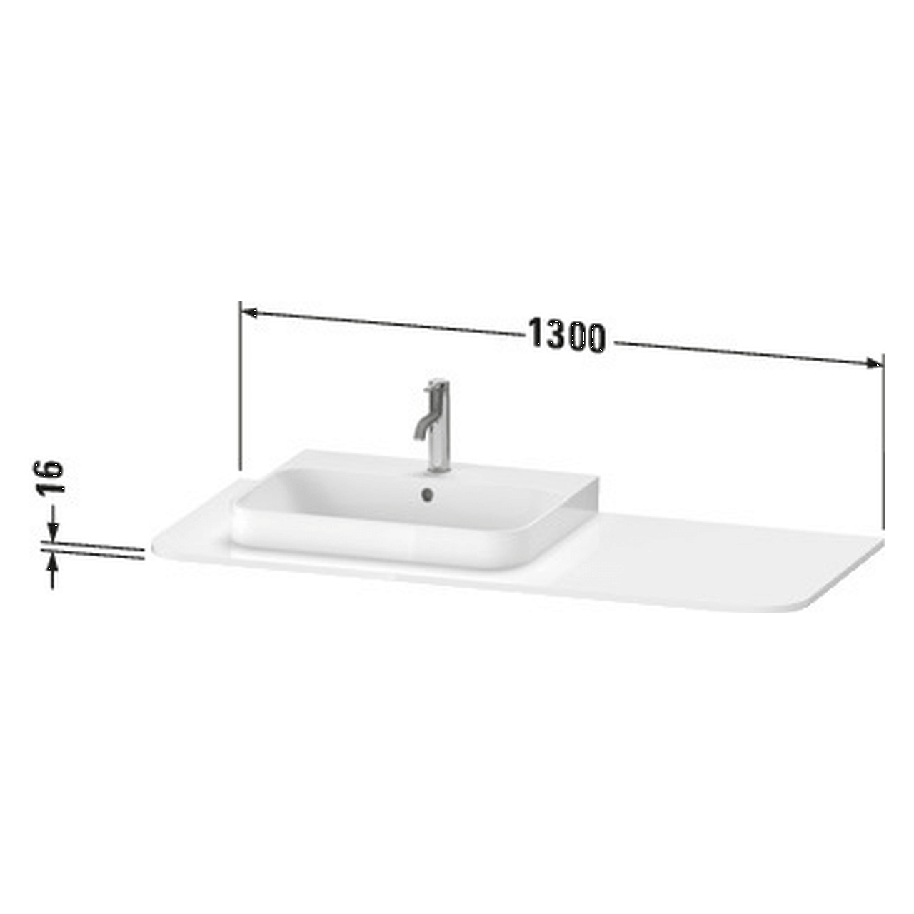 Duravit - Waschtisch-Konsole - Happy D.2 Plus 130 x 55 cm Mediterrane Eiche 1