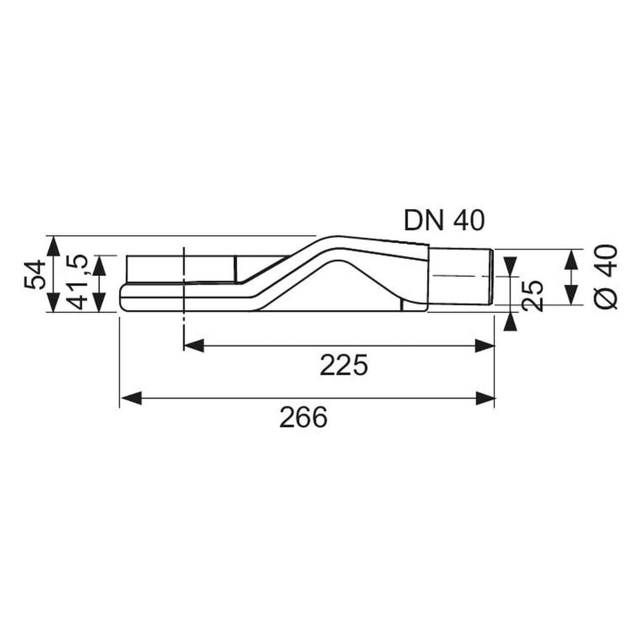 Tece Duschablauf Tecedrainline DN 40 Superflach Seitlicher Auslauf