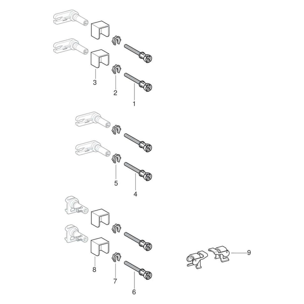 RCHYFEED Widerstandsband-Wandanker 3er Set - Stabile Fitness-Halterung Für Zuhause Bis 136kg