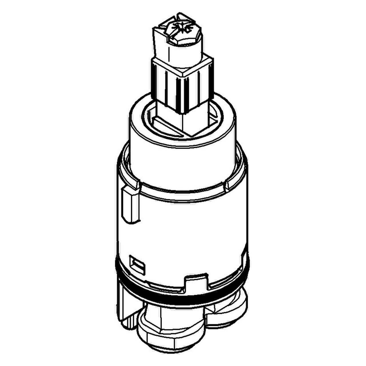 Grohe Kartusche Ø 28 mm mit Keramik & Temperaturbegrenzer